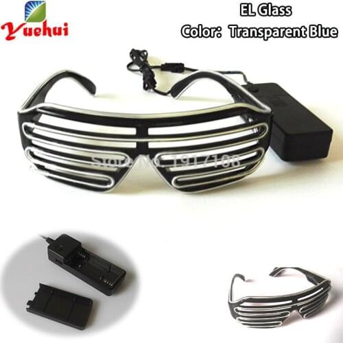 New design 10 Color Optional Sound active LED Glasses Light up by AA battery For Christmas,Dance,Festival,DJ,Party Decoration