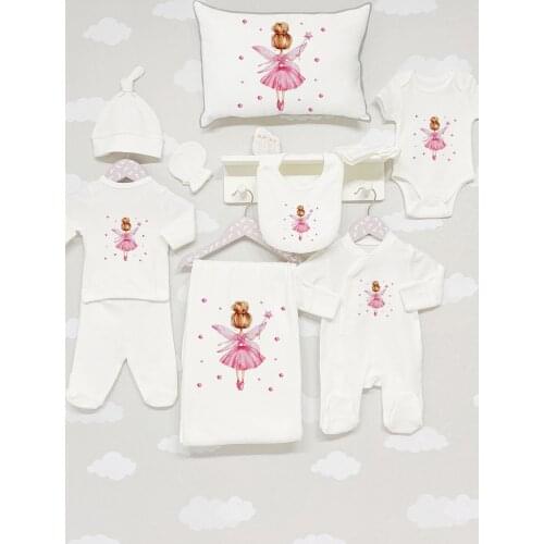 Organic 11 Piece Jacquard Hospital Output-For Baby Series Baby Set Lux 100 Cotton High Quality
