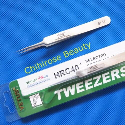 Free shipping 10 pcs Individual Eyelash Extension Tweezers Stainless Mink Volume Eyelashes Lashes Tweezer Makeup Pinzas