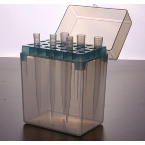 Rectangular 28 Positions Laboratory 5ml Pipette Pipettor Tip Holder Box