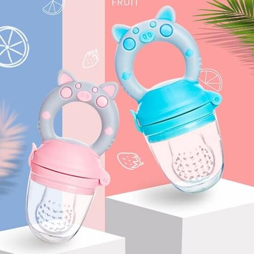 Silicone PP Training Nipple Milk Fresh Fruit Nibbler Pacifier Feeder For Baby Food Grade Teat Pacifier Bottles Feeding Nipple
