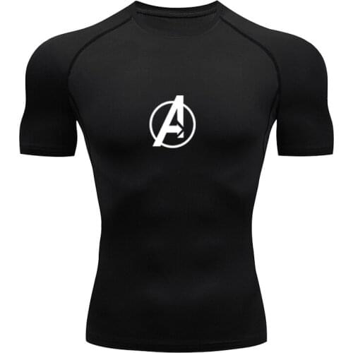 Mens Sportswear Gym T-Shirt Mens Jogging T-Shirt Boxing Sportswear Quick Dry T-Shirt Mens Brand T-Shirt Stretch Tight T-Shirt