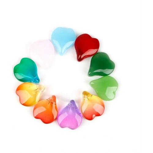 10pcs/lot 1.3*1.8mm glass flower charms bead connectors for diy earrings necklace jewelry making handmade accessories material