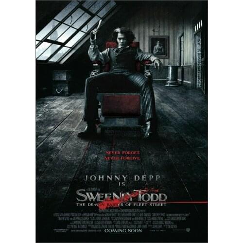 Sweeney Todd Classic Movie Art Film Print Silk Poster Home Wall Decor 24x36inch