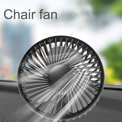 USB Electric Fan 12V24V Small Fans Cooler for Car Truck Excavator Three-speed wind speed