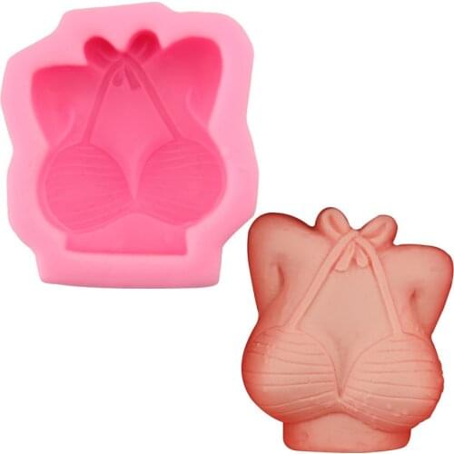 1 Pcs 3d Funny Bikini Silicone Soap Mold Crafts Handmade Craft 3D Insect Soap Mold Soap Molds For Soap Making Soap DIY Tool