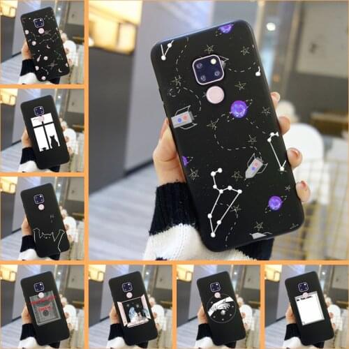 Back Cover For Huawei Mate 20 10 9 Lite Star Cat Space Dollar Black Aesthetic Phone Case Silicone For Huawei Mate 7 8 9 10 Pro