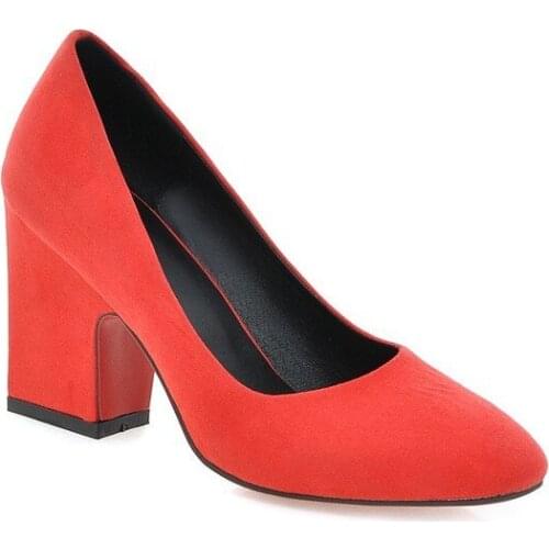 New age season thick with high with square head joker shallow mouth frosted 43 womens shoe size code 33-1220