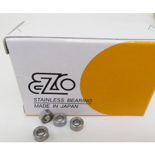 10pcs original JAPAN EZO stainless steel bearing SMR74ZZ 4*7*2.5 mm S674ZZ DDL-740ZZ high precision miniature ball bearings