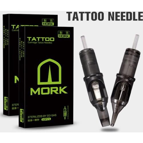 10Pcs Tattoo Cartridge Needles RL RS RM M1 Disposable Sterilized Safety Semi-Permanent Eyebrow Lip Makeup Needles for Tattoo Pen