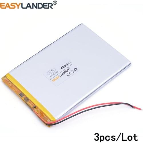 3pcs/Lot 4560100 3.7v 4000mah tablet battery Polymer battery 3.7V elf U25GT 7 Inch DVD polymer battery Rechargeable bat DVR