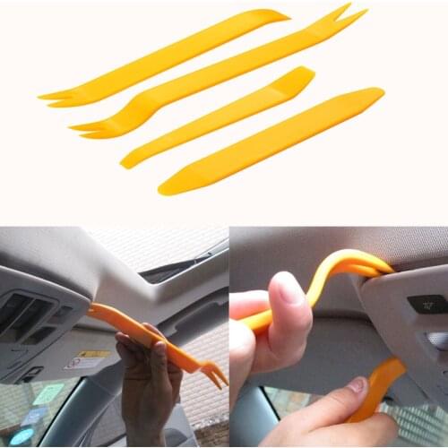 4Pcs Car Radio Door Clip Panel Pry Tool FOR SSANGYONG ACTYON KYRON REXTON Trim Dash Audio Removal Open Installer Pry Bar Tool