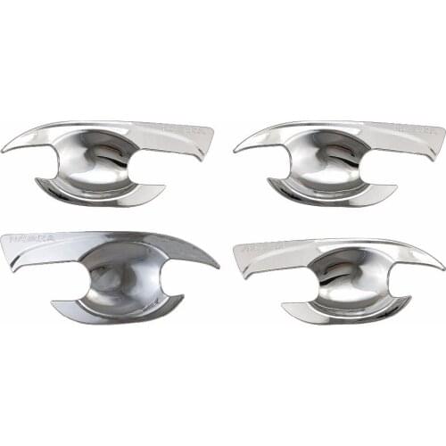 4PCS Abs Chrome plated Door Handle Bowl Covers Trim for Nissan NAVARA D23 NP300 2015-2018 Accessories