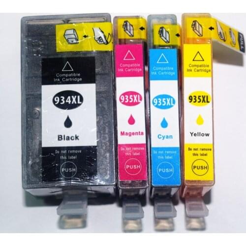 4PK Compatible for HP934 935XL Ink Cartridges Officejet Pro6230 Pro6830 Inkjet