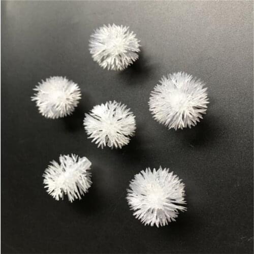 50pcs plastic white furry Balls String Lights for Decorative Xmas Wedding Party Bedroom Light Decoration Fairy Lamp