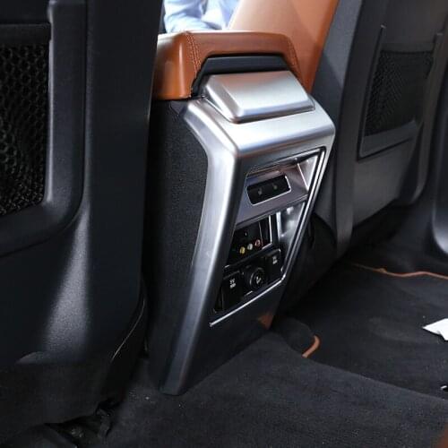 For Land Rover Discovery Sport 2015-2019 ABS Chrome Car Rear Seat Air Conditioning Vent Frame Cover Trim