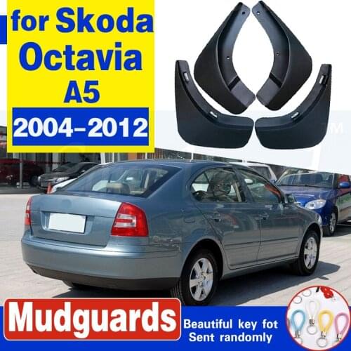For Skoda Octavia A5 2004-2012 4Dr Car Mud Flaps Mudflaps Splash Guards Mud Flap Mudguards Fender 2011 2010 2009 2008 2007 2006