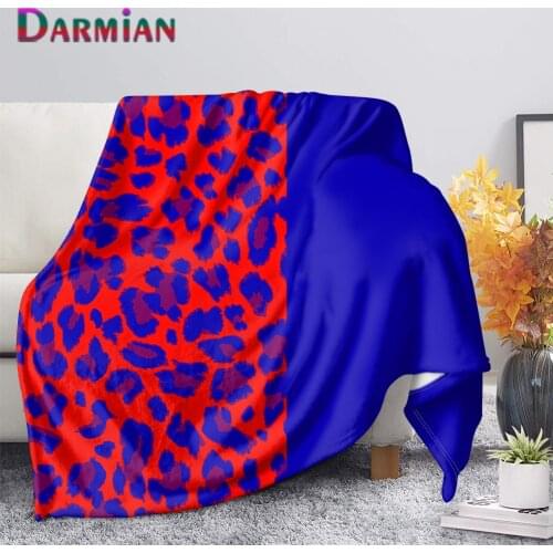 DARMIAN Summer Throw Blankets for Beds Fashion Leopard Design Bed Sheet Soft Knee Blanket Office Nap Blanket Travel Thin Quilt