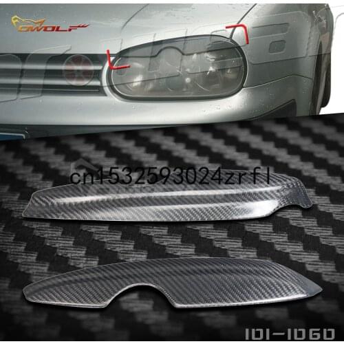 For Volkswagen Golf 4 Modified Carbon Fiber Lamp Eyebrow