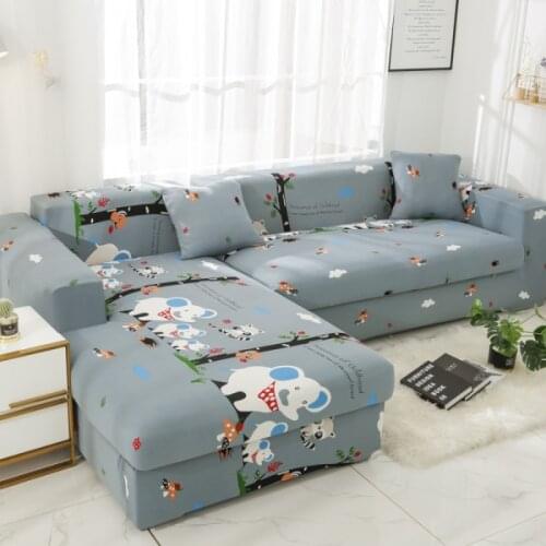 L-type Sofa Cover All Cover Sofa Cover Flexible Room Decoration 1/2/3/4 Seaters Couch Cover Comforter Home Decorative