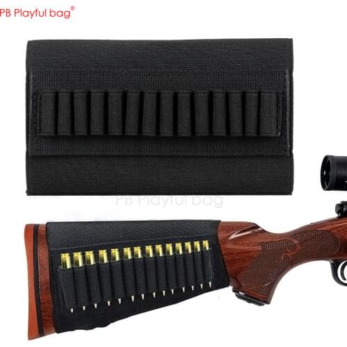 Playful bag Outdoor Bullet Bag CS Stock Bag Tactical 14-hole Equipment High quality rubber band Outdoor CS Toys QH29