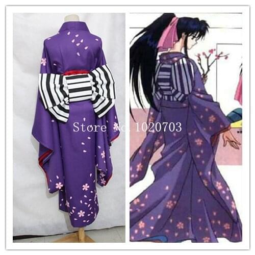 Rurouni Kenshin Samurai X: Trust and Betrayal Kamiya Kaoru kimono Cosplay Costume