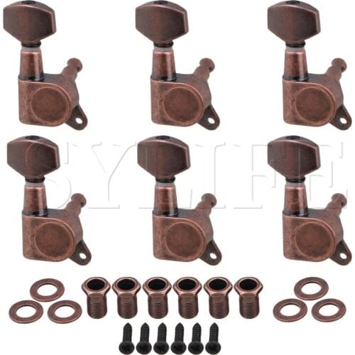 6pcs Right Closed Tuning Pegs Machine Heads for Electric Guitar Parts