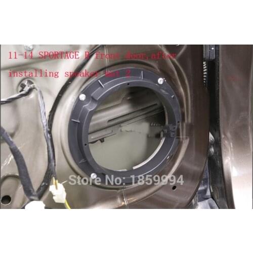 Front rear door Stereo Speaker mat mount Adapter Plates Bracket Spacers Ring 6.5" inch for kia SPORTAGE QL K3 K3S