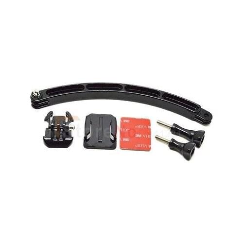 Helmet Extension Arm Basic Buckle Curved Adhesive Mount with Mounts & Screws for Helmet for Hero3+/3/2/1 Gopro Accessories