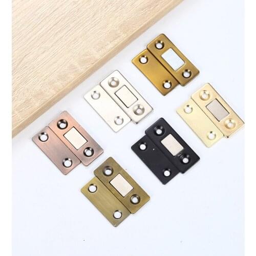 Magnetic Invisible Strong Door Stopper Punch-free Doorstop Latch Closed Closer Magnet Wardrobe Door Closer Hardware Door