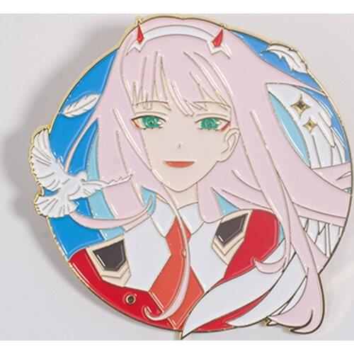 Darling IN THE FRANK ZERO TWO CODE:002 Cosplay Metal Brooch Pin Alloy Badge Props