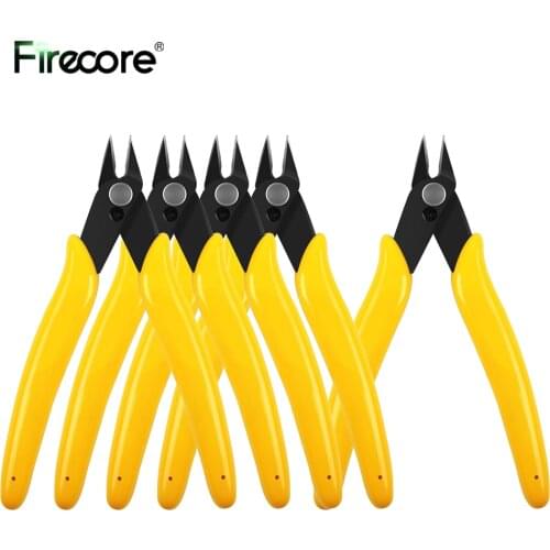FIRECORE Diagonal Pliers Electrical Wire Cable Cutters Cutting Side Snips Flush Pliers Nipper Hand Tools Alicate Wire Stripper