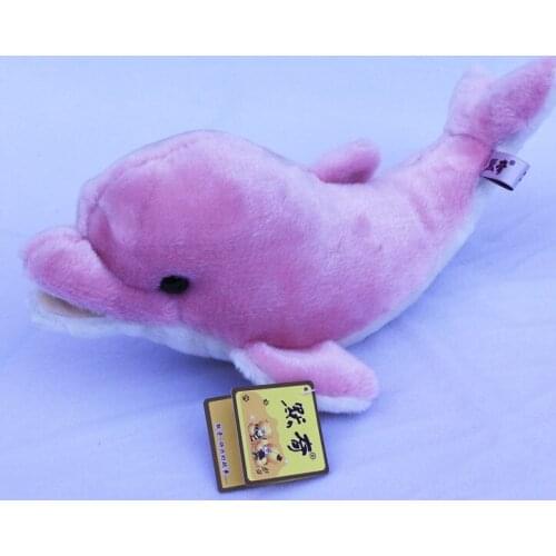 Marine animal pink dolphin plush toy soft throw pillow birthday gift b4835