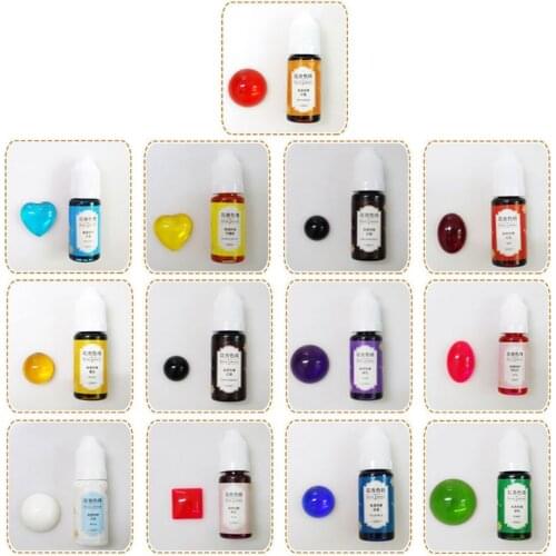 2021 New 13 Color Epoxy Resin Dye Colorant Highly Concentrated Resin Pigment Flower Favor 2020 trend