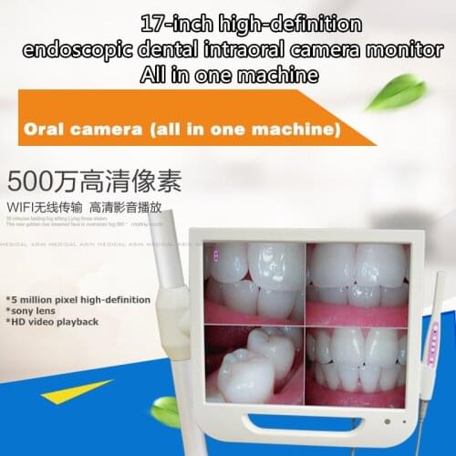 2016 new 17inch high definition endoscopic dental intraoral camera monitor one machine with Sony camera and with holder free