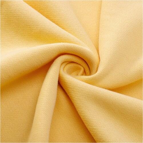 Width 70" Solid Color Thickened Comfortable Non Pilling Combed Cotton Fabric By The Yard For Sweater Pants Material