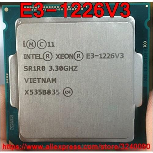 Original Intel CPU Xeon SR1R0 E3-1226V3 Processor 3.30GHz 8M Quad-Core E3-1226 V3 Socket 1150 free shipping E3 1226V3 E3 1226 V3