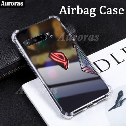 Auroras For ASUS Rog Phone 3 Case Official Original Transparent Shockproof Clear Cover For Asus ROG 3 Airbag Case