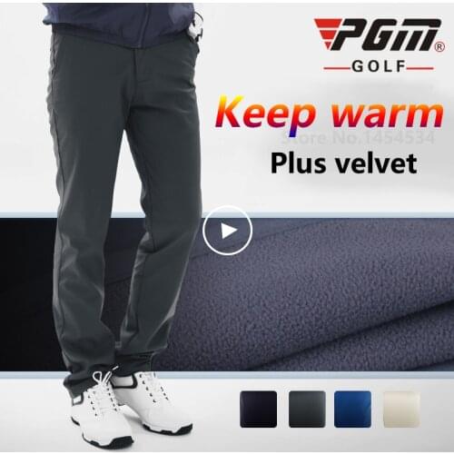 Send Socks High Quality Autumn Windproof Trousers Sportswear Men Winter Plus velvet Warm Long Slim Pant De Golf Clothing Clothes