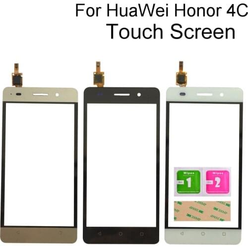 5.0'' Touch Screen For Huawei Honor 4C Touchscreen Panel Front Glass Lens Sensor Digitizer Panel Phone Parts Tools 3M Glue