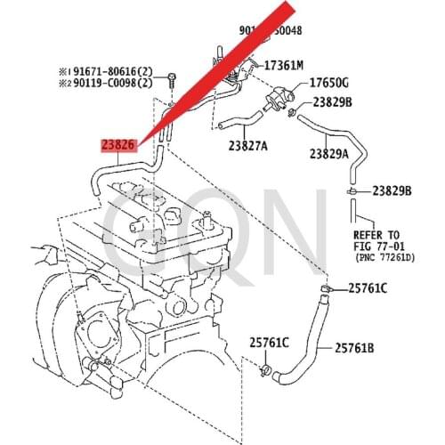 VIOS fuel vapor supply hose 2008-Toy ota YAR ICO ROL LAV IOS LEV IN parking brake oil pipe connecting pipe oil supply pipe