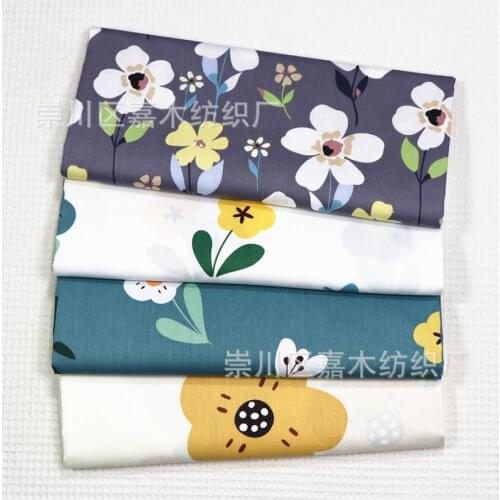 160x50cm big flower twill cotton fabric. making bedding home decoration photo prop cloth 190g/m