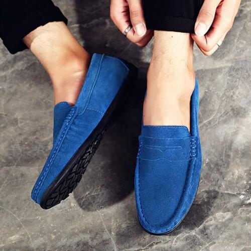 Masorini 2019 Fashion Breathable Men Shoes Cow Leather Loafers Slip-On PU Rubber Comfortable Mature Hot-Sale Footwear WW-497