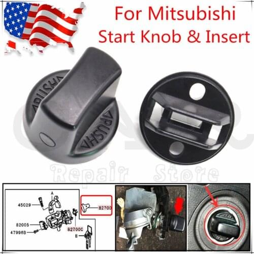 4408A167 4408A031Repair Kit For Mitsubishi Lancer Outlander Lock Cylinder Keyless Ignition Start Switch Knob Cap & Insert