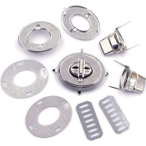 50Sets Oval Metal Clutch Bag Clasp Handbag Turn Twist Lock Closure Purse Buckle DIY Craft Leather Luggage Hardware Parts 37x21mm