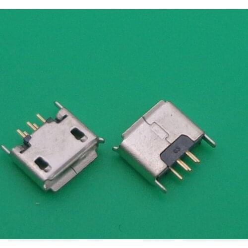 30pcs Vertical MICRO mini USB 5pin female seat 180 degrees jack 5P Direct plug-in USB connector