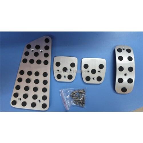 DEE Car Stickers gas accelerator pedal footrest and brake pedal for toyota corolla MT and AT pedals pad, auto accessories pads