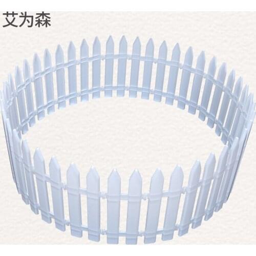 White plastic fence, fence floor decoration, protective fence decoration, indoor and outdoor site layout