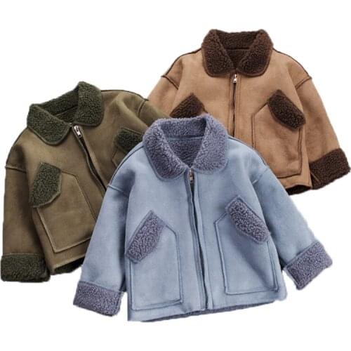 2019 Winter Baby Boys Jacket Outerwear Autumn Toddler Boy Coats Children Fur Collar Warm Jacket Kids Christmas Jackets Outerwear