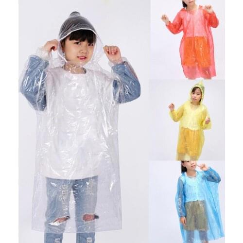 Motorcycle Raincoat Childrens Disposable Adult Emergency Waterproof Rain Coat Hiking Hood Poncho Environmental Rain Jacket